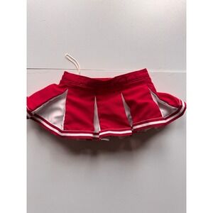 Build-A-Bear Workshop Red White Cheerleader Skirt Plush Doll Clothes